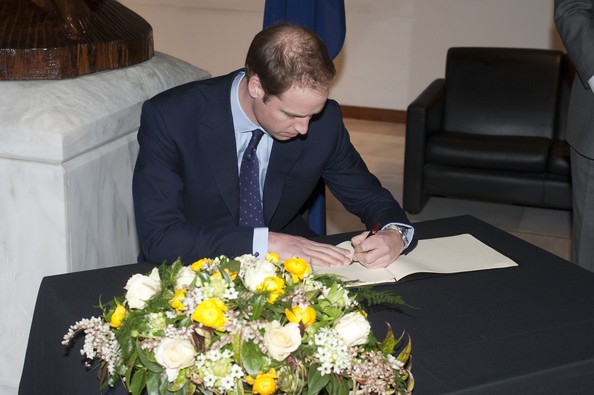 Prince William inverted writing
