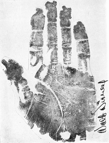 Walt Disney's Palm Print